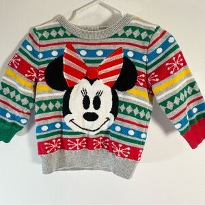 Disney Baby Striped Sweater with Polka Dots